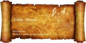 Jobb Anna névjegykártya